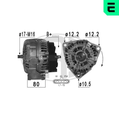 Bilde av AS PL A0053PR Dynamo 24V 100A MERCEDES BENZ: Vario Flatvogn lastebil / Chassis