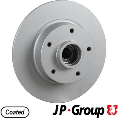 Bilde av JP GROUP 4363203000 Bremseskiver bakaksel 260 8 5 fullt ut med hjullagersett, ABS senorring RENAULT: MEGANE 3 Grandtour, 3, Fluence