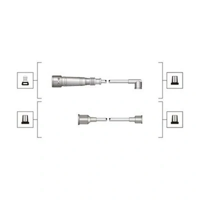 Bilde av MAGNETI MARELLI 941319170011 Pluggledninger AUDI: Coupe B3, 80 B4 Sedan