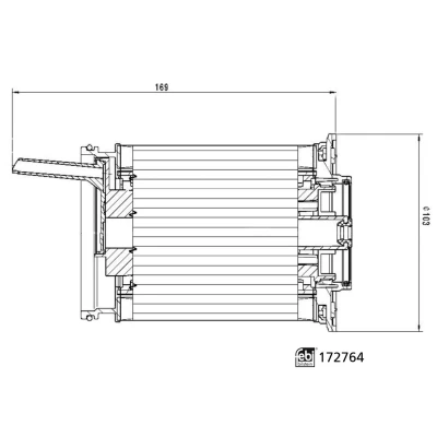 Bilde av FEBI BILSTEIN 172764 Drivstoffilter Filterinnsats med tetningsring AUDI: Q7, A6 C7 Avant, Sedan
