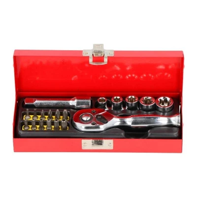 Bilde av ENERGY NE00338 Pipesett 20 utvendig torx, Krysspor (PH), Torx TR 3/8&quot;, 3/8 med skrallefunksjon