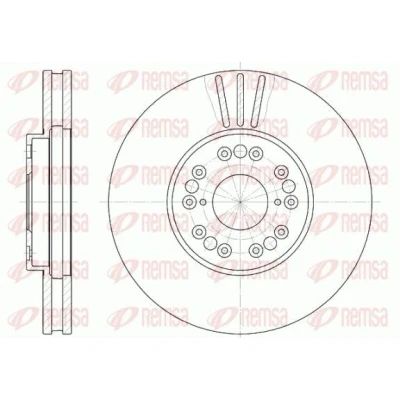 Bilde av REMSA 6793.10 Bremseskiver framaksel 296, 296 32 5 ventilert LEXUS: GS II, IS I Sedan