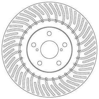 Bilde av TRW DF6692S Bremseskiver 334 30 5 114,3 ventilert spraylakkert LEXUS: IS 2, GS III, IV