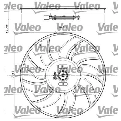 Bilde av VALEO 696350 Kjølevifte 400 AUDI: A4 B8 Avant, Q5