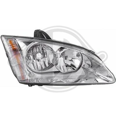 Bilde av DIEDERICHS 1416980 Frontlykter høyre H1/H7 uten motor for høydejustering hovedlys FORD: Focus 2, 2 Kombi