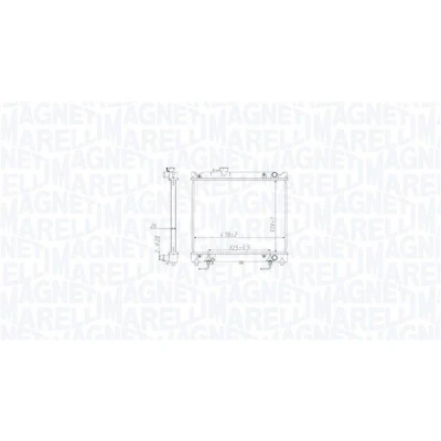 Bilde av MAGNETI MARELLI 350213213800 Radiator 378 478 26 Kjøleribber loddet