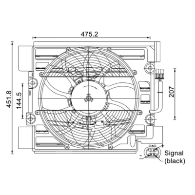 Bilde av MAHLE ORIGINAL ACF 24 000S Ventilator, klimaanlegg BMW: 5 Sedan