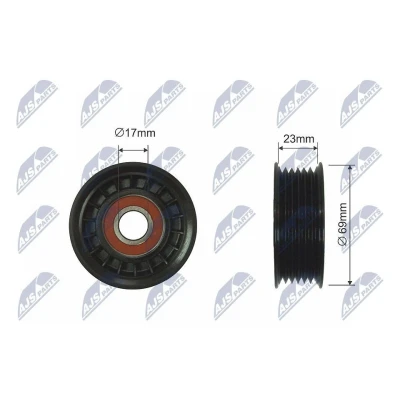 Bilde av Styrerulle kilerem, ford cougar, focus i, sedan turnier mondeo ii, mazda tribute,