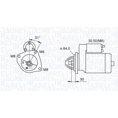 Bilde av MAGNETI MARELLI 063521093070 Starter 12 2,5 9 IVECO: DAILY 4, 3 Kasten/Kombi, 4 Kasten/Kombi