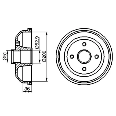 Bilde av Bremsetrommel, Bakaksel, opel corsa c, c skåp/halvkombi, vauxhall mk ii, 418000, 9196287