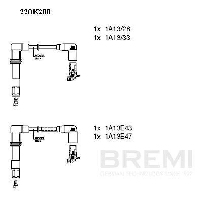 Bilde av BREMI 220K200 Pluggledninger 4 uten holder