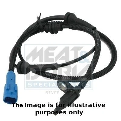 Bilde av MEAT &amp; DORIA 90151E ABS Sensor framaksel høyre, venstre Hall prinsipp 2 polet 1040mm 1170mm 34,3mm CITROËN: C2 Hatchback, C3 I Hatchback