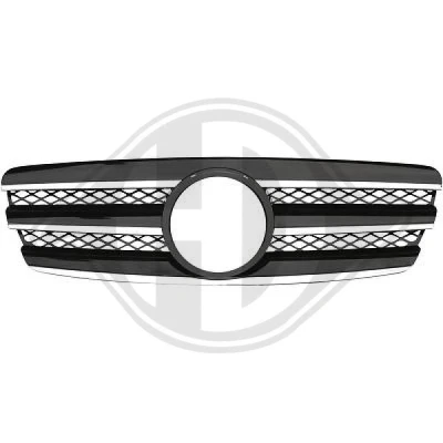 Bilde av DIEDERICHS HD Tuning 1615240 Radiatorgitter senter svart, krom MERCEDES BENZ: E Klasse Sedan