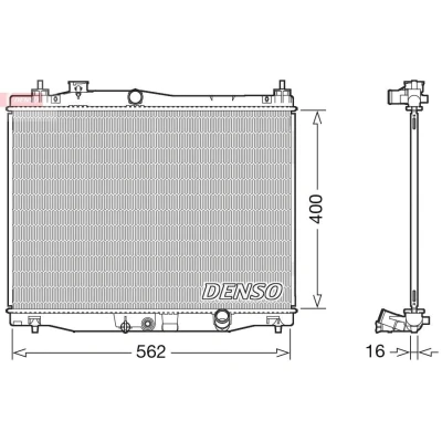 Bilde av Radiator DENSO DRM40047