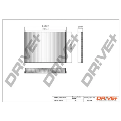 Bilde av Dr!ve+ DP1110.12.0120 Kupéfilter Partikkelfilter 246 189 32 MERCEDES BENZ: ML Klasse, E Klasse T modell, C Sedan