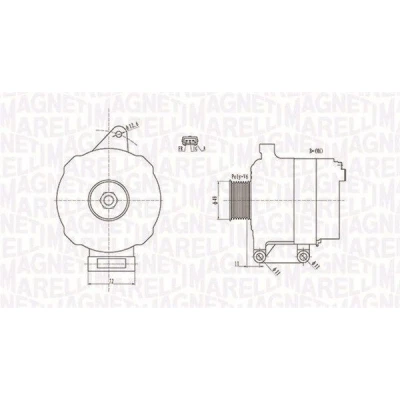 Bilde av MAGNETI MARELLI 063731780010 Dynamo 12V 90A FORD: FIESTA 5