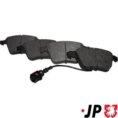 Bilde av JP GROUP 1163607810 Bremseklosser framaksel med integrert slitasjevarselkontakt VOLKSWAGEN: Passat B6 Variant, Golf 5, Sedan