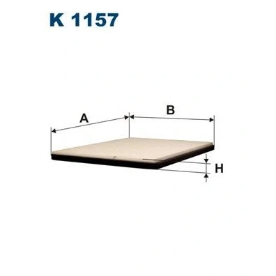 Bilde av FILTRON K 1157 Kupéfilter Partikkelfilter 276 199,5 17 HONDA: Accord 6 Limousine