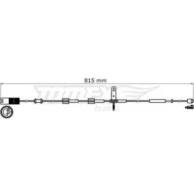 Bilde av TOMEX brakes TX 31 37 Bremsebeleggslitasje framaksel MINI: Hatchback, Clubman