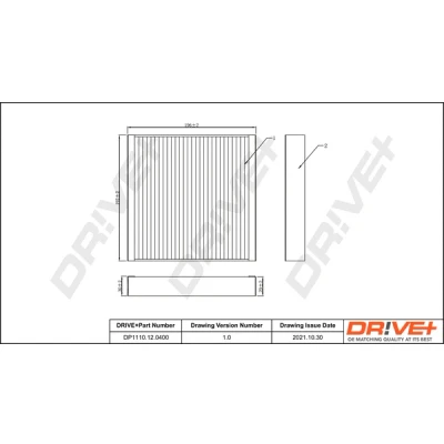 Bilde av Dr!ve+ DP1110.12.0400 Kupéfilter Karbonfilter JAGUAR: XF Sedan, XJ Sedan