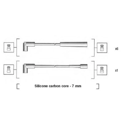 Bilde av MAGNETI MARELLI 941425010939 Pluggledninger JEEP: WRANGLER 2