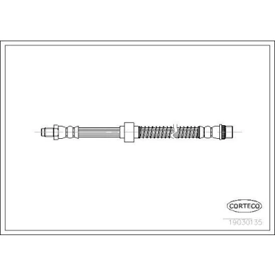 Bilde av CORTECO 19030135 Bremseslange framaksel 550