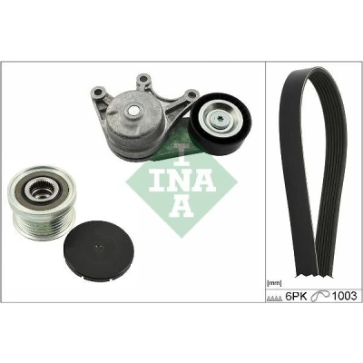Bilde av INA 529 0483 20 Kileribberem med frihjuls reimskive BMW: X1, 5 Touring, 1 Hatchback