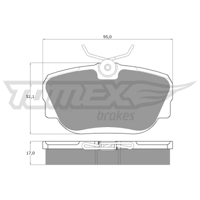 Bilde av Bremseklosser sett TOMEX Brakes TX 12 20