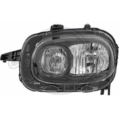 Bilde av DIEDERICHS 4007081 Frontlykter venstre H7/H7 med motor for høydejustering hovedlys