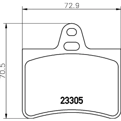 Bilde av HELLA 8DB 355 019 441 Bremseklosser ikke klargjort for slitasjeindikator CITROËN: C5 III Stasjonsvogn, I II Stasjonsvogn