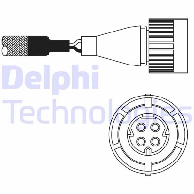 Bilde av DELPHI ES10986 12B1 Lambdasonde Fingersonde, oppvarmet BMW: 3 Sedan, 5 8