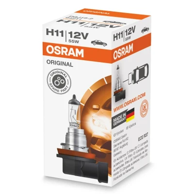 Bilde av OSRAM 64211 Lyspære, fjernlys H11 12V 55W 3200K Halogen MERCEDES BENZ: E Klasse T modell, FORD: Focus 2 Kombi, TOYOTA: Auris Hatchback
