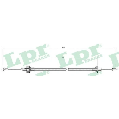 Bilde av LPR C0078C Koplingskabel med manuell justering FORD: Escort 5, 6 Cabrio,