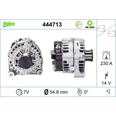 Bilde av VALEO 444713 Dynamo 14V 230A BMW: X5, 5 Touring, 7