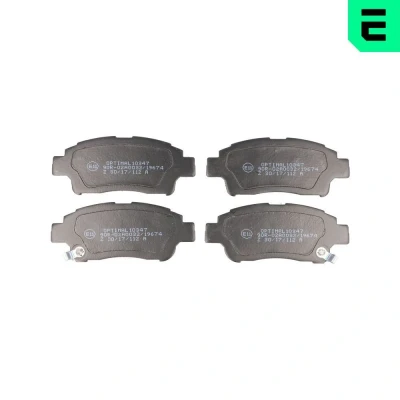 Bilde av OPTIMAL BP 10347 Bremseklosser framaksel med akustisk slitasjevarsel TOYOTA: Yaris I Hatchback