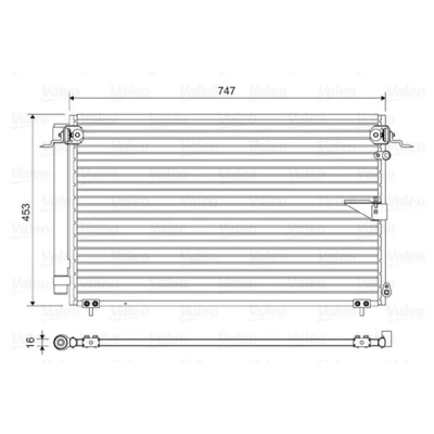 Bilde av VALEO 814112 Kondensator med tørker Aluminium 453mm LEXUS: LS III (XF30) 430 2000 2006