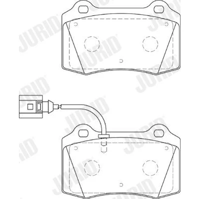 Bilde av JURID 573641J Bremseklosser inkl. slitasjevarselkontakt JAGUAR: XJ Sedan, SEAT: Leon I Hatchback
