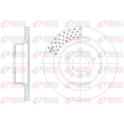 Bilde av REMSA Bremseskive BMW: 3 Touring, Sedan bakaksel 300mm 20mm 5 ventilert 62551.10 34206877213,34206880071,6877213,6880071 Bremseskiver, Skivebremser