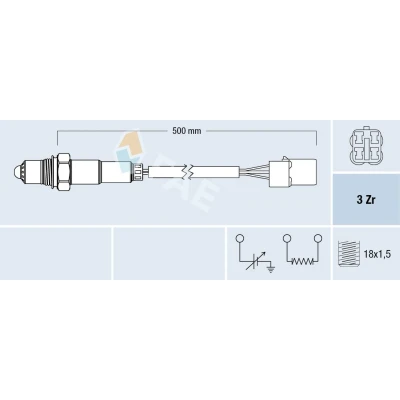 Bilde av Lambdasonde, subaru, 22690 AA090, AA091, AA150, AA170, AA180, AA190, AA270, AA310, AA330