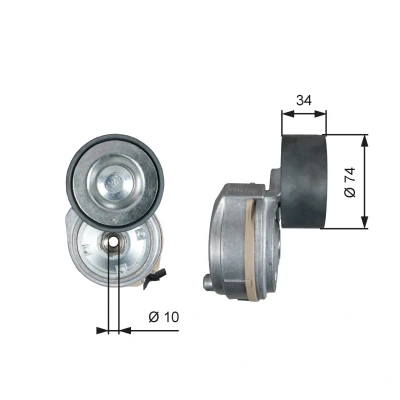 Bilde av GATES T38638 Spennarm Micro V UNIQUE FIT