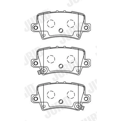Bilde av JURID 572580J Bremseklosser med akustisk slitasjevarsel tilbehør HONDA: CIVIC 8 Hatchback,