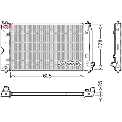 Bilde av DENSO DRM50119 Radiator 624 382 27 TOYOTA: Corolla IX Station Wagon