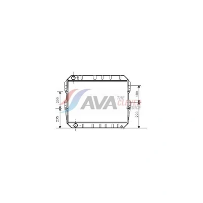 Bilde av PRASCO TO2134 Radiator Kobber 480 526 45 Kjøleribber loddet