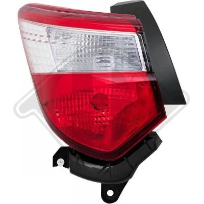 Bilde av DIEDERICHS Baklykter venstre ytre del P21/5W, WY21W uten pæreholder 6607391 TOYOTA: Yaris III Hatchback