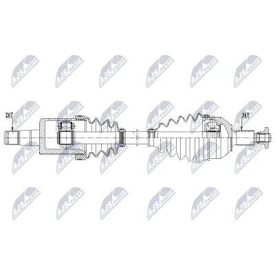 Bilde av Drivaksel, Framaksel venstre, seat,skoda,vw, 6R0407763F