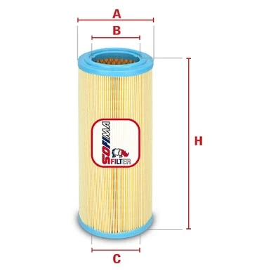 Bilde av SOFIMA S 7367 A Luftfilter 268 108 Filterinnsats FIAT: Doblo I Stasjonsvogn, Cargo