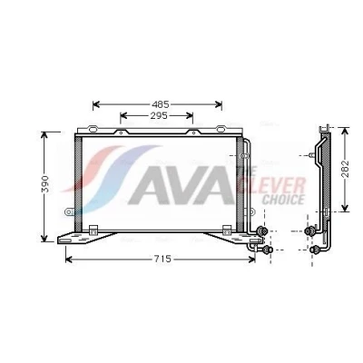 Bilde av PRASCO MSA5268 Kondensator Aluminium 615
