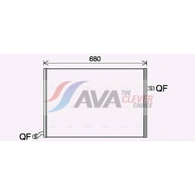 Bilde av AVA COOLING SYSTEMS MS2712 Radiator Aluminium 640mm 441mm 16mm uten ekspansjonstank Kjøleribber loddet MERCEDES BENZ: E Klasse Sedan