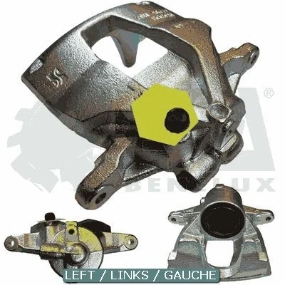 Bilde av ERA Benelux BC63989 Bremsecaliper framaksel høyre FIAT: Grande Punto Hatchback, Doblo I Cargo, 500L, OPEL: Combo D Varebil / Stasjonsvogn