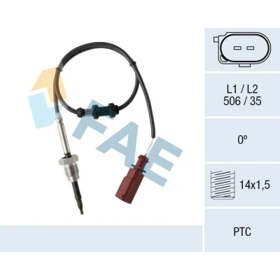 Bilde av FAE 68026 Sensorer etter sotpartikkelfilter VOLKSWAGEN: Passat B6 Variant, Sedan